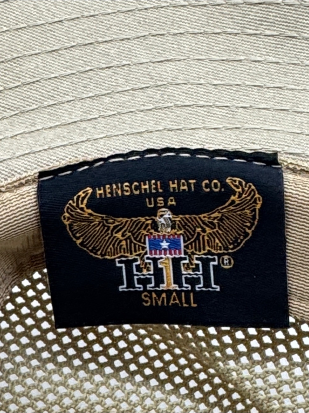 Henschel Hat Company Tan Wide Brim Mesh Safari Hat Small - Picture 5 of 5
